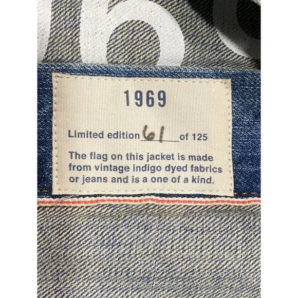 NWT GAP Limited Edition #61 of 125 -1969 Western Denim Jacket Sz M Light Wash